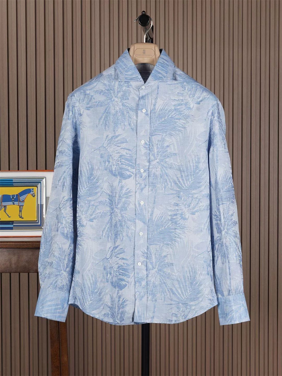 Brunello Cucinelli Brunello Cucinelli Blue Casual Shirt Size US S / EU 44-46 / 1 - 1 Thumbnail
