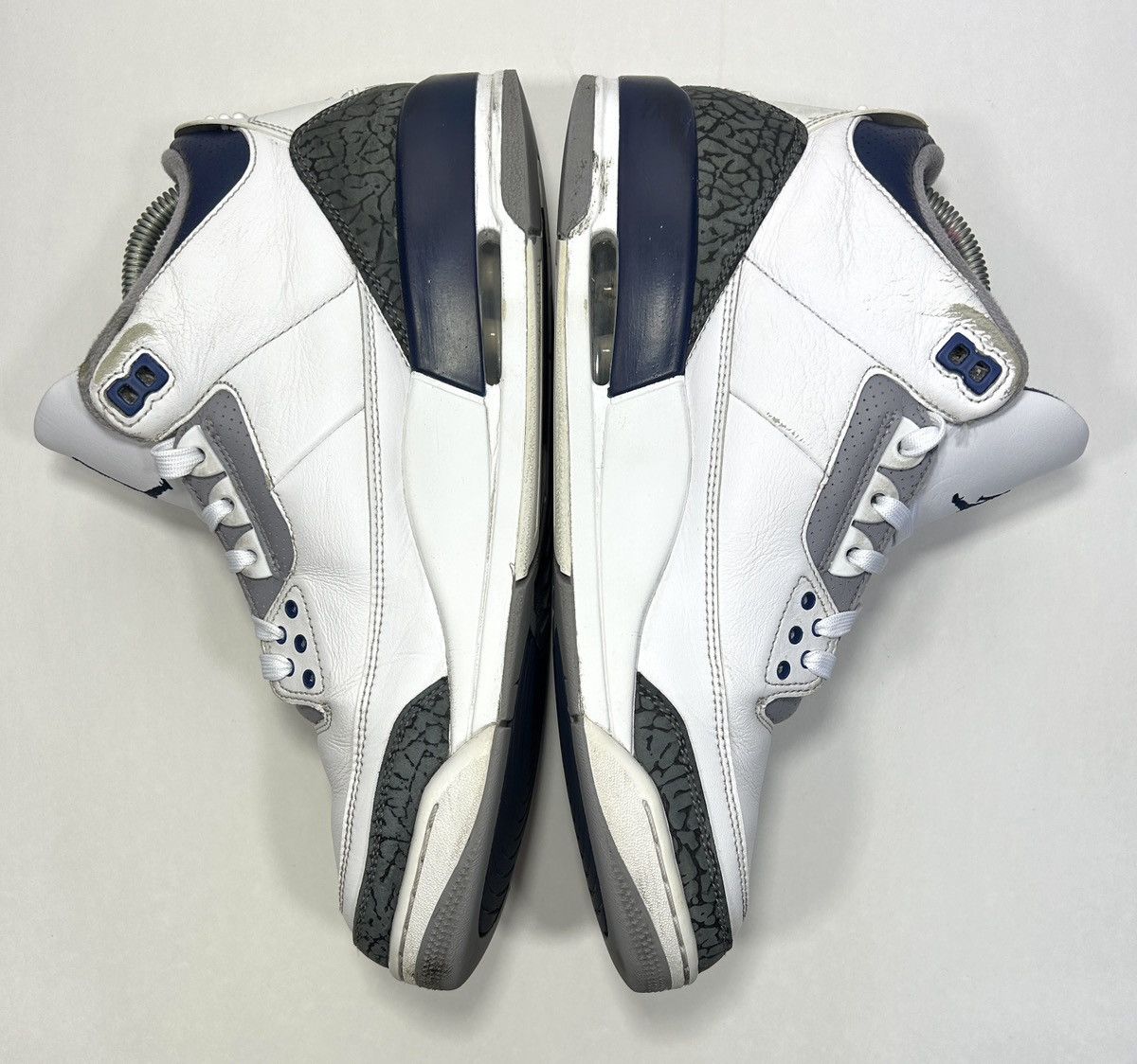 Jordan Brand × Nike Nike Air Jordan 3 Retro ‘Midnight Navy’ Shoes Size: 10.5 M Size US 10.5 / EU 43-44 - 3 Thumbnail
