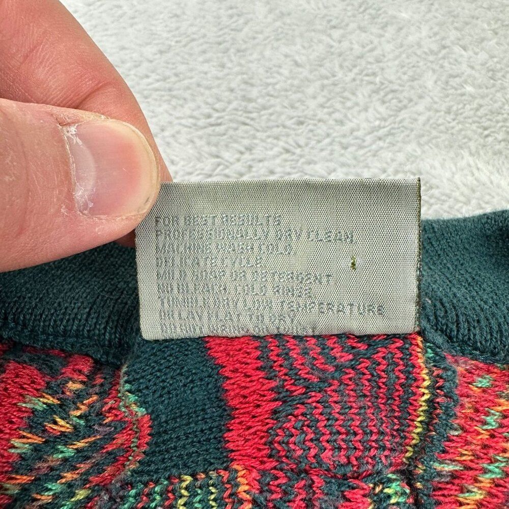 Coogi Coogi Australia Knit Vintage Red / Green Sweater Men's Size Size US L / EU 52-54 / 3 - 4 Thumbnail