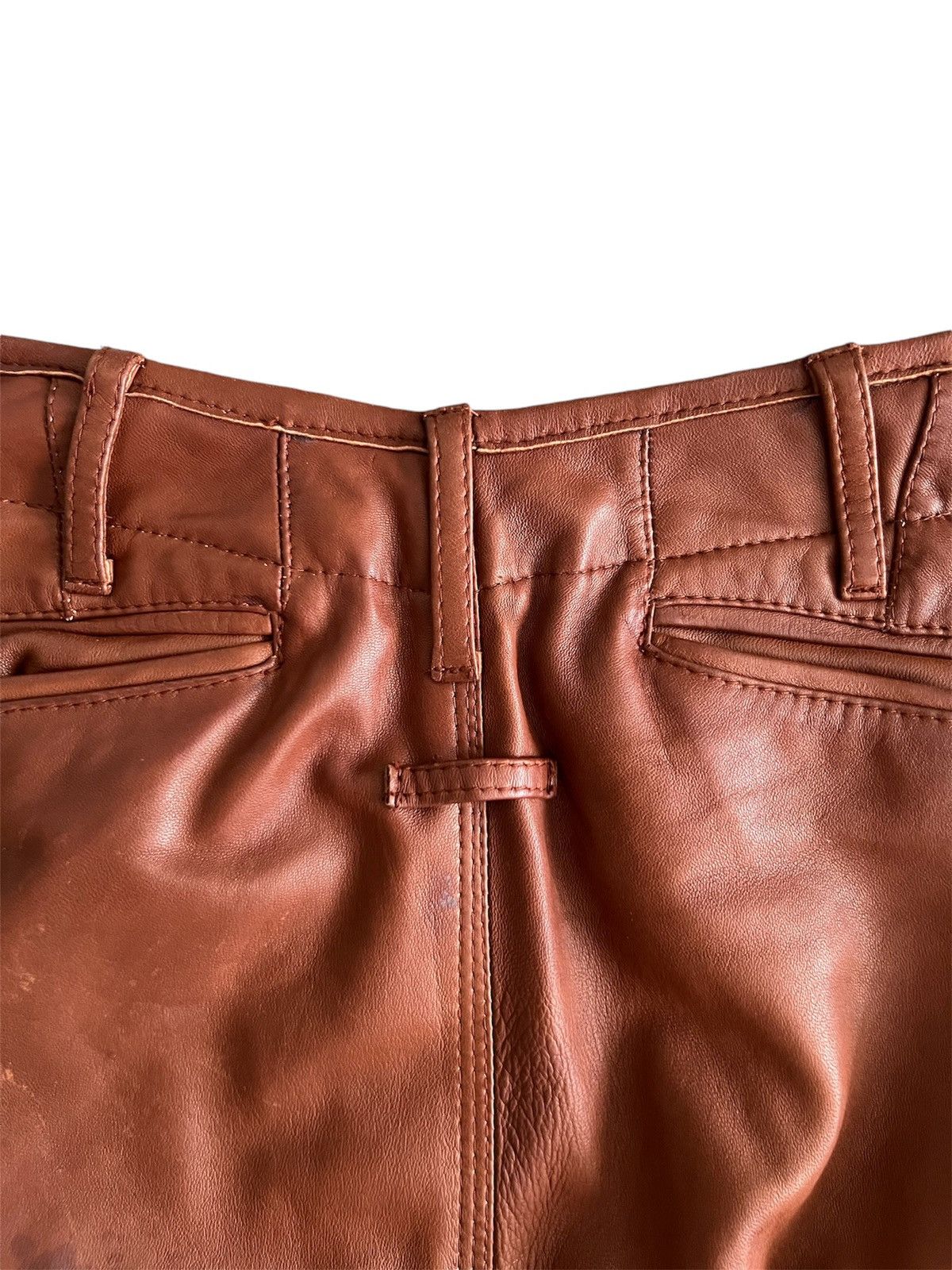 Jean Paul Gaultier Jean Paul Gaultier Brown Leather Bondage Pants Size 30" / US 8 / IT 44 - 3 Thumbnail