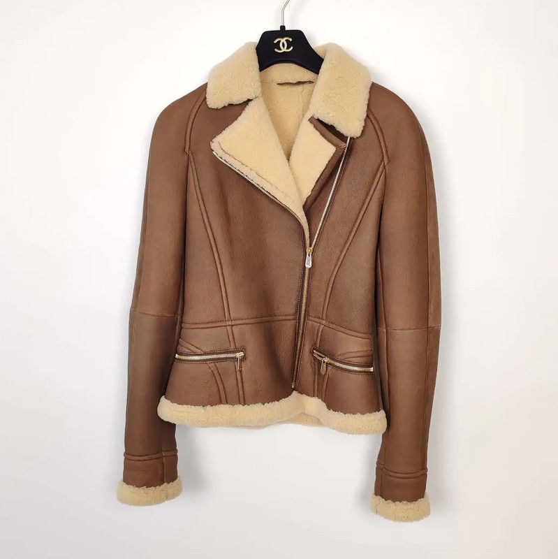 Dior Dior Brown Shearling Women's Jacket 0089 Size M / US 6-8 / IT 42-44 - 1 Thumbnail