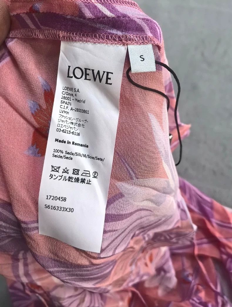 Loewe Loewe Silk and mulberry silk dress Size S / US 4 / IT 40 - 4 Thumbnail