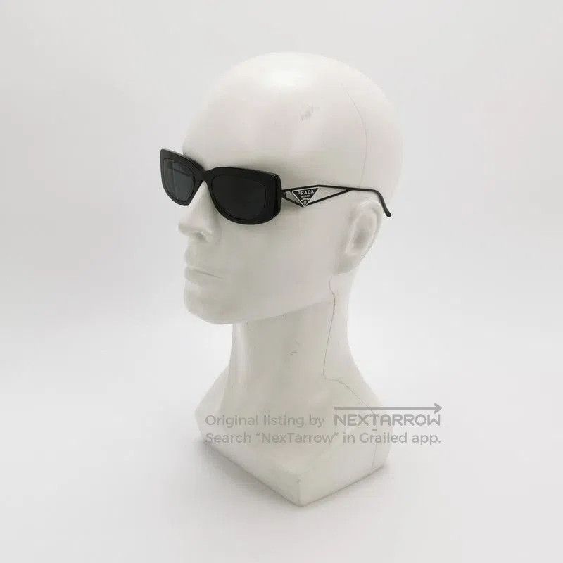 Prada Prada Triangle Logo Black Sunglasses. Size ONE SIZE - 1 Thumbnail