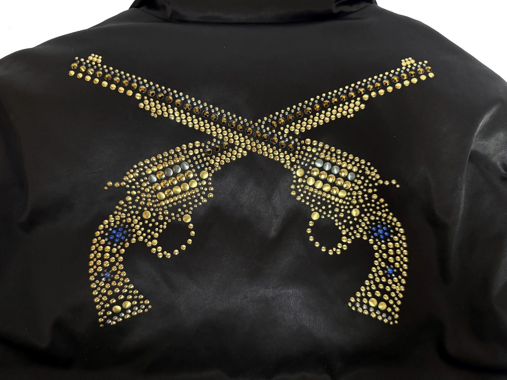 roarguns roar double gun crystal rivet gold triacetate slim fit 2 Size US M / EU 48-50 / 2 - 3 Thumbnail