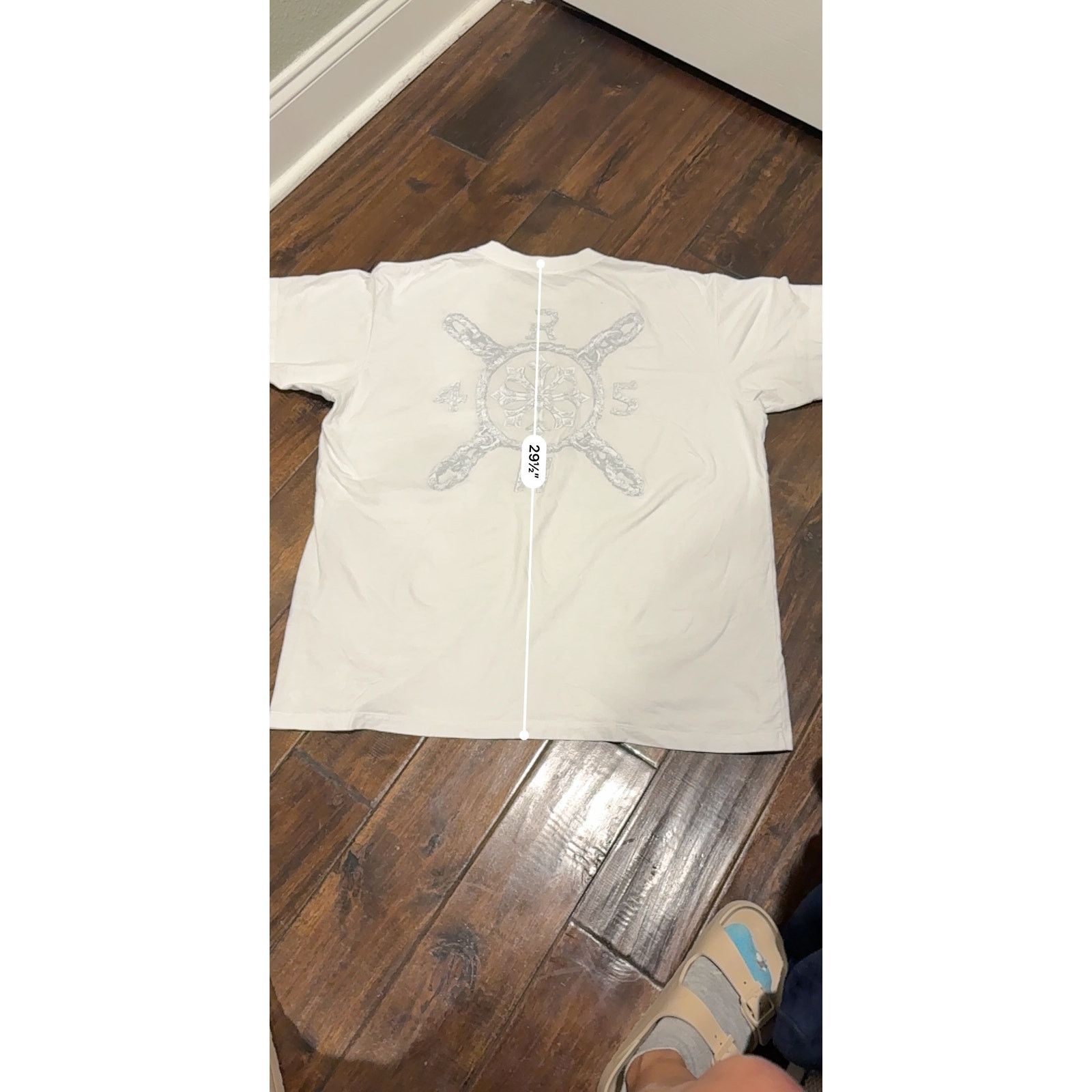 Other UK RH45 London Streetwear Mens White Metallic Graphic Tee L Size US L / EU 52-54 / 3 - 10 Thumbnail