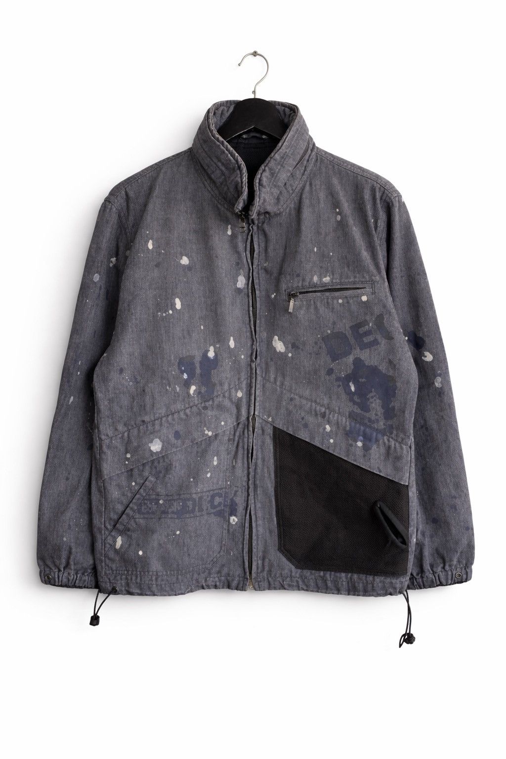 ABAHOUSE Vintage ABAHOUSE Paint Splatter Work Jacket Grey Streetwear Size US M / EU 48-50 / 2 - 1 Thumbnail