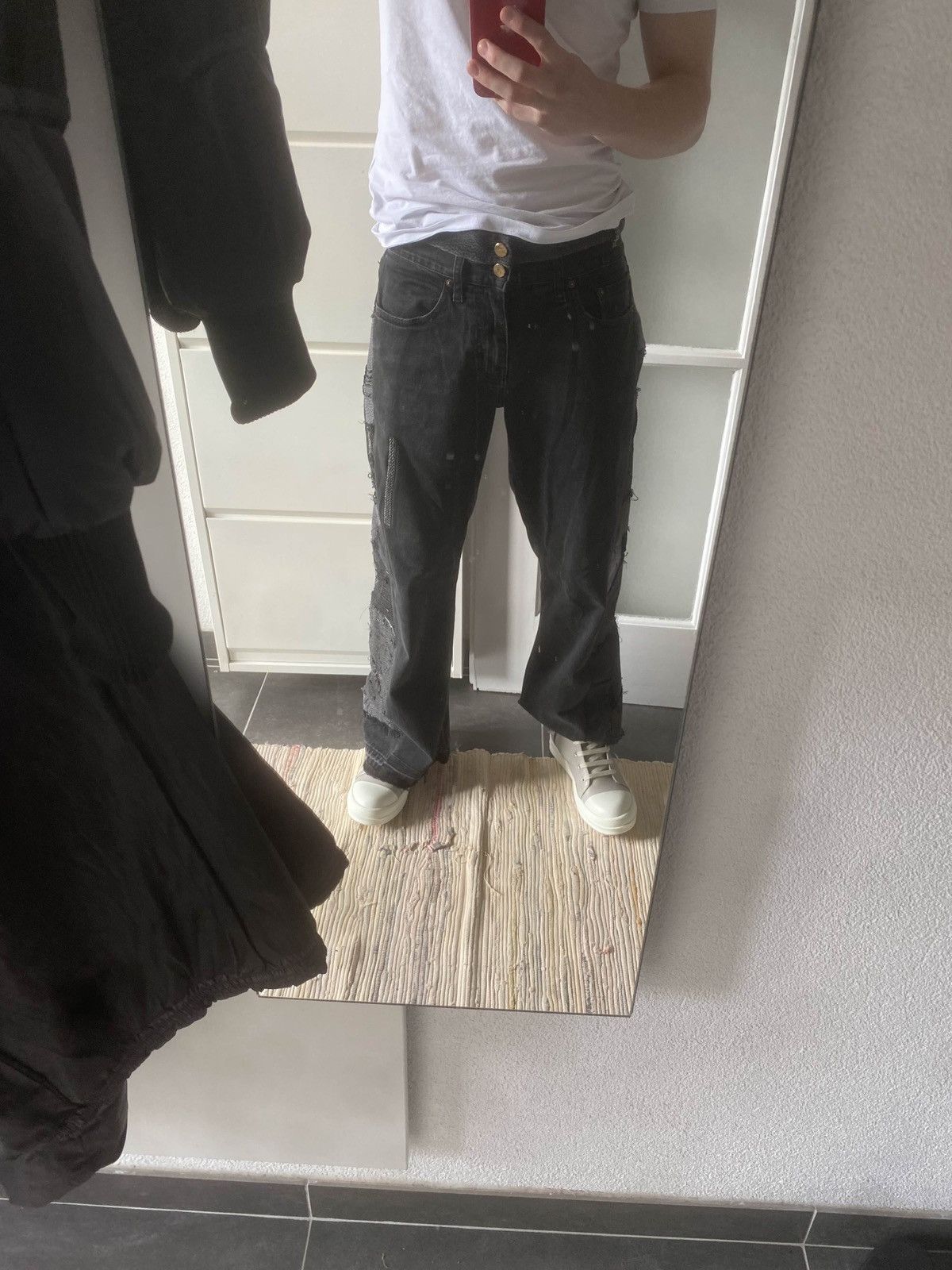 Handmade Jeans with Pearls & Leopard Waistband Size US 32 / EU 48 - 14 Thumbnail