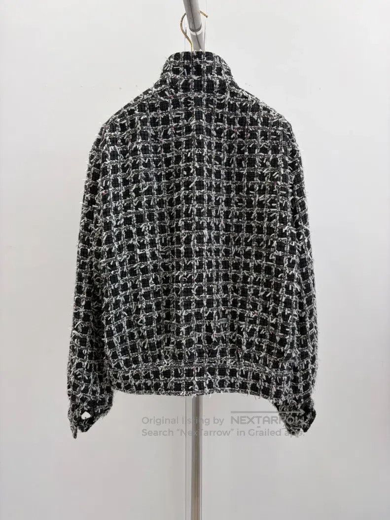 Chanel Chanel Black and white woven tweed coat Size XS / US 0-2 / IT 36-38 - 2 Thumbnail