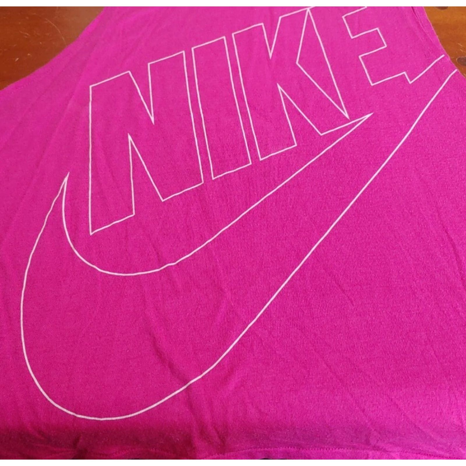 Nike Nike Tank Top Womens L Pullover Sleeveless Pink Logo Round Neck Size L / US 10 / IT 46 - 5 Thumbnail