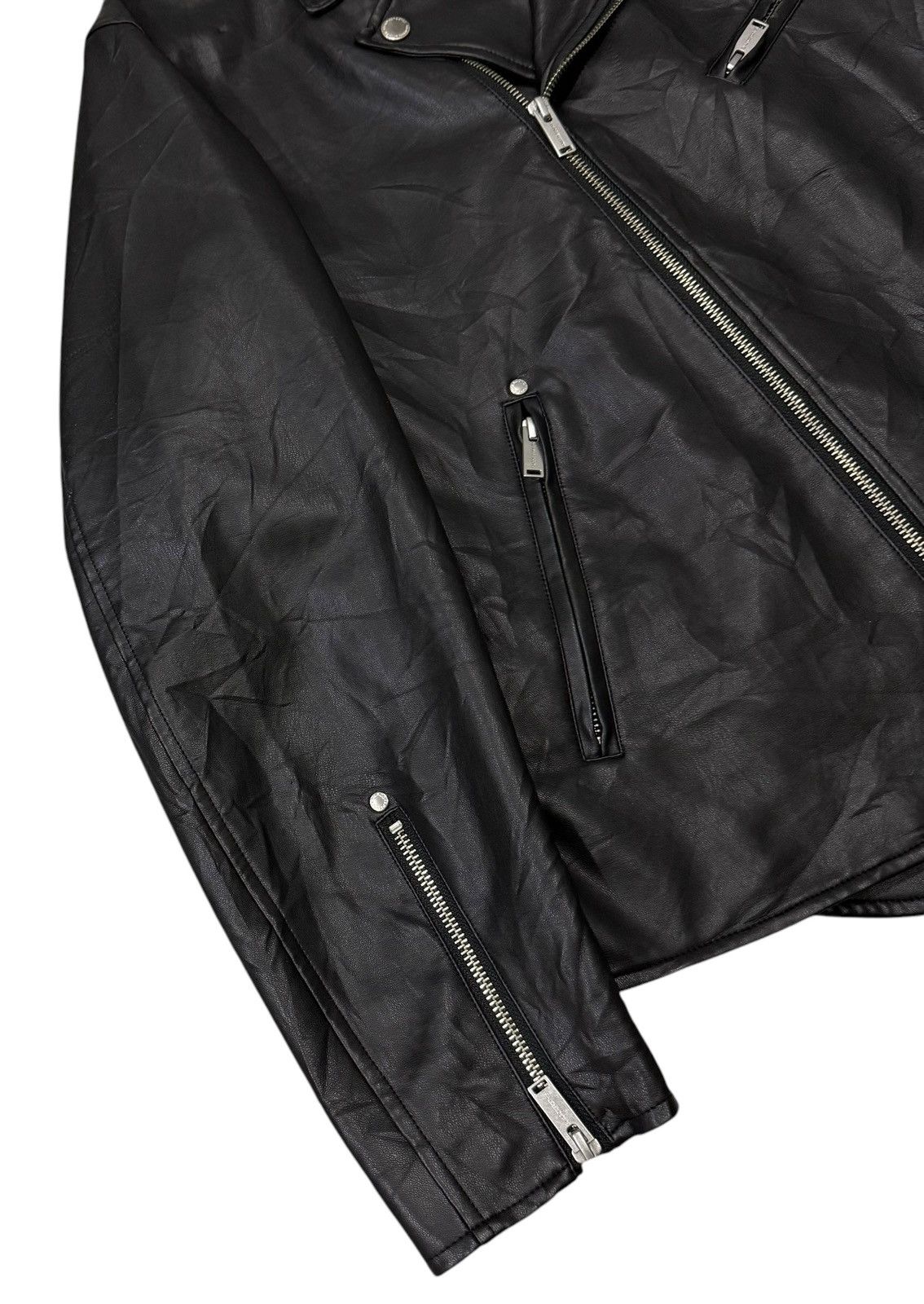 Undercover Vintage Undercover X GU Double Collar Faux Leather Jacket Size US M / EU 48-50 / 2 - 8 Thumbnail