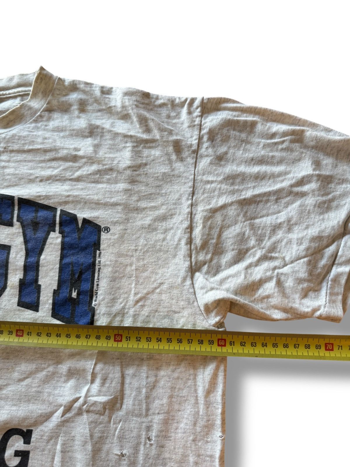 Vintage *RARE* VINTAGE 90s WORLD GYM BOXING T-SHIRT GORILLA Size US XL / EU 56 / 4 - 6 Thumbnail