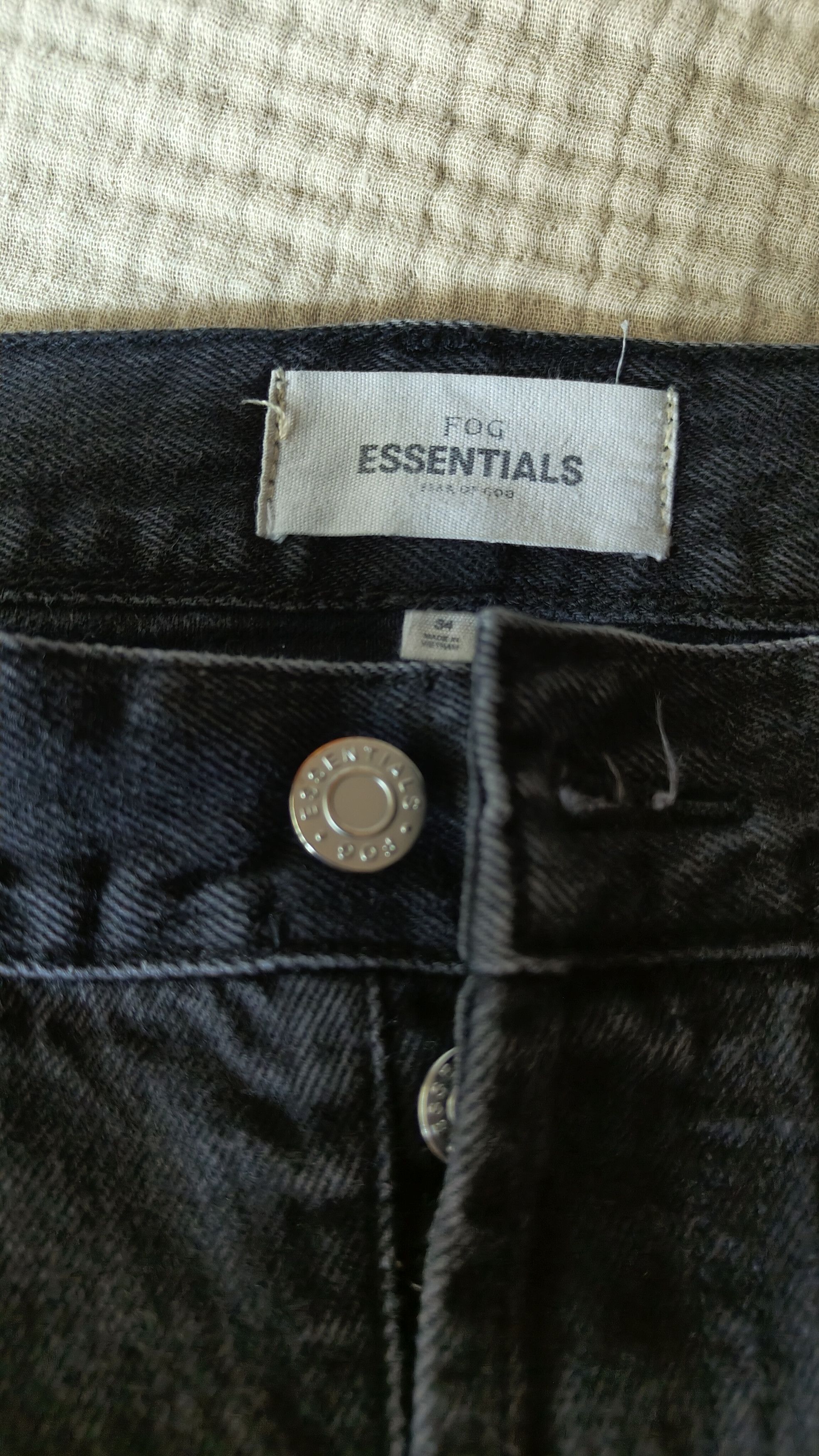 Fear of God FOG Essentials Cone Denim Side Zips Size US 34 / EU 50 - 6 Thumbnail