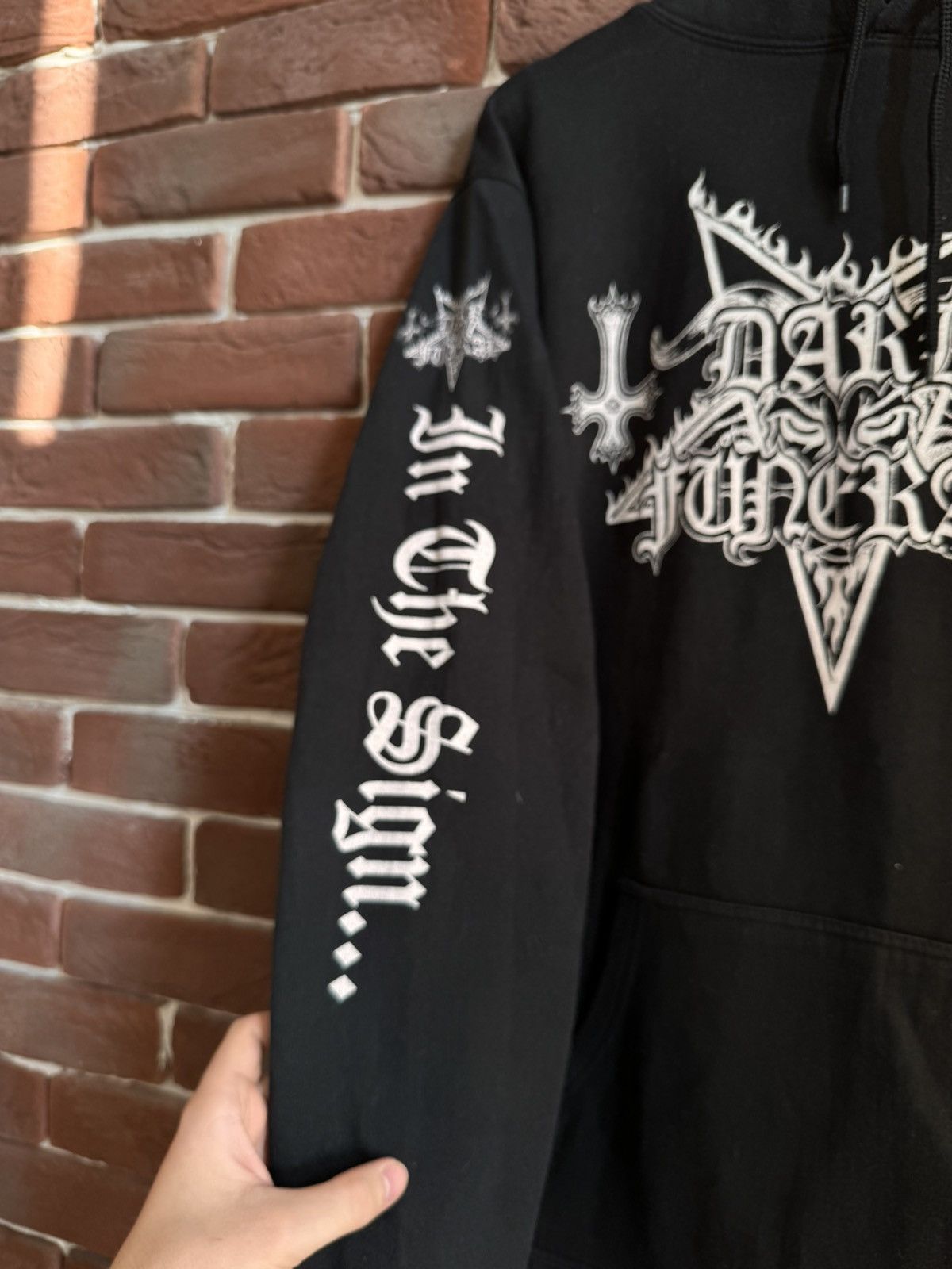Band Tees Rare Vintage 90s Dark Funeral Sign Black Metal Band Hoodie L Size US L / EU 52-54 / 3 - 6 Thumbnail