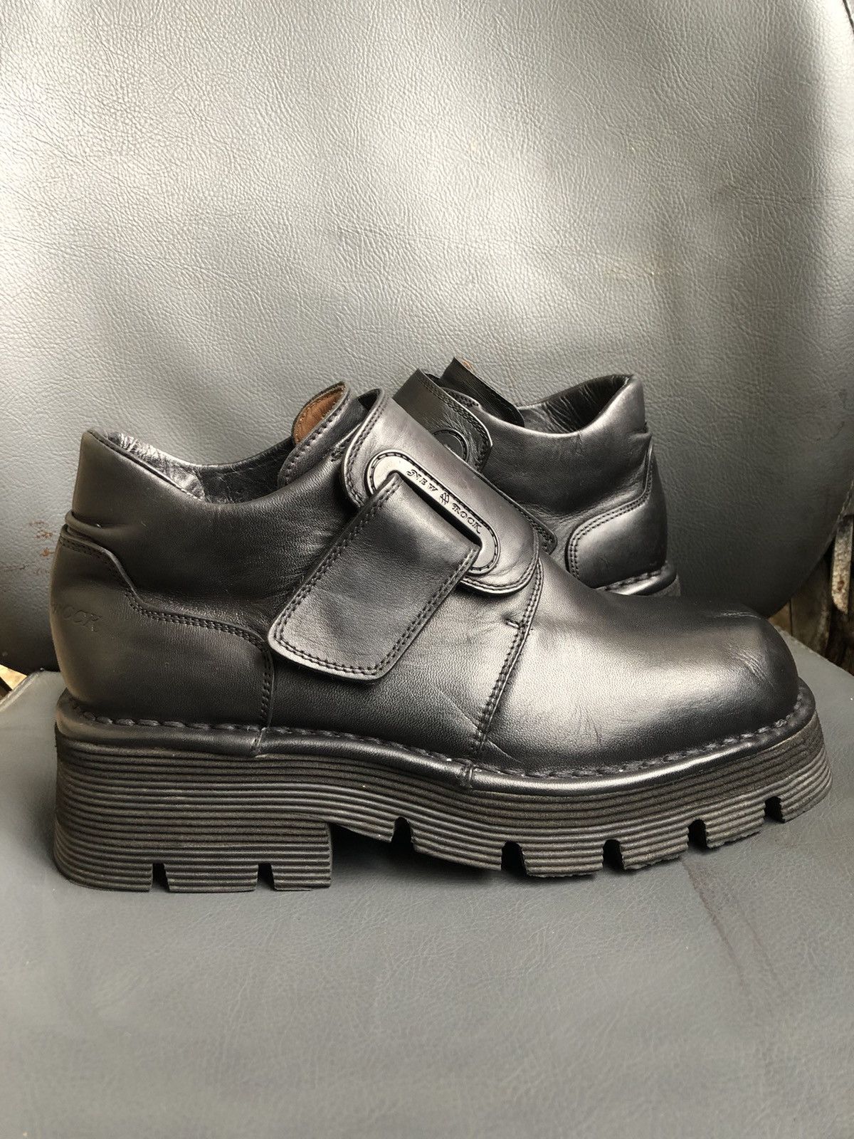 New Rock New Rock Black Leather Women’s Shoes Size 39 Made In 🇪🇸 Size US 8.5 / IT 38.5 - 7 Thumbnail