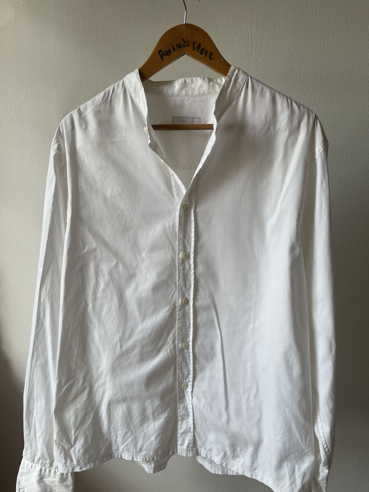 Prada 2000s Prada Stand Collar Shirt Size US L / EU 52-54 / 3 - 2 Thumbnail
