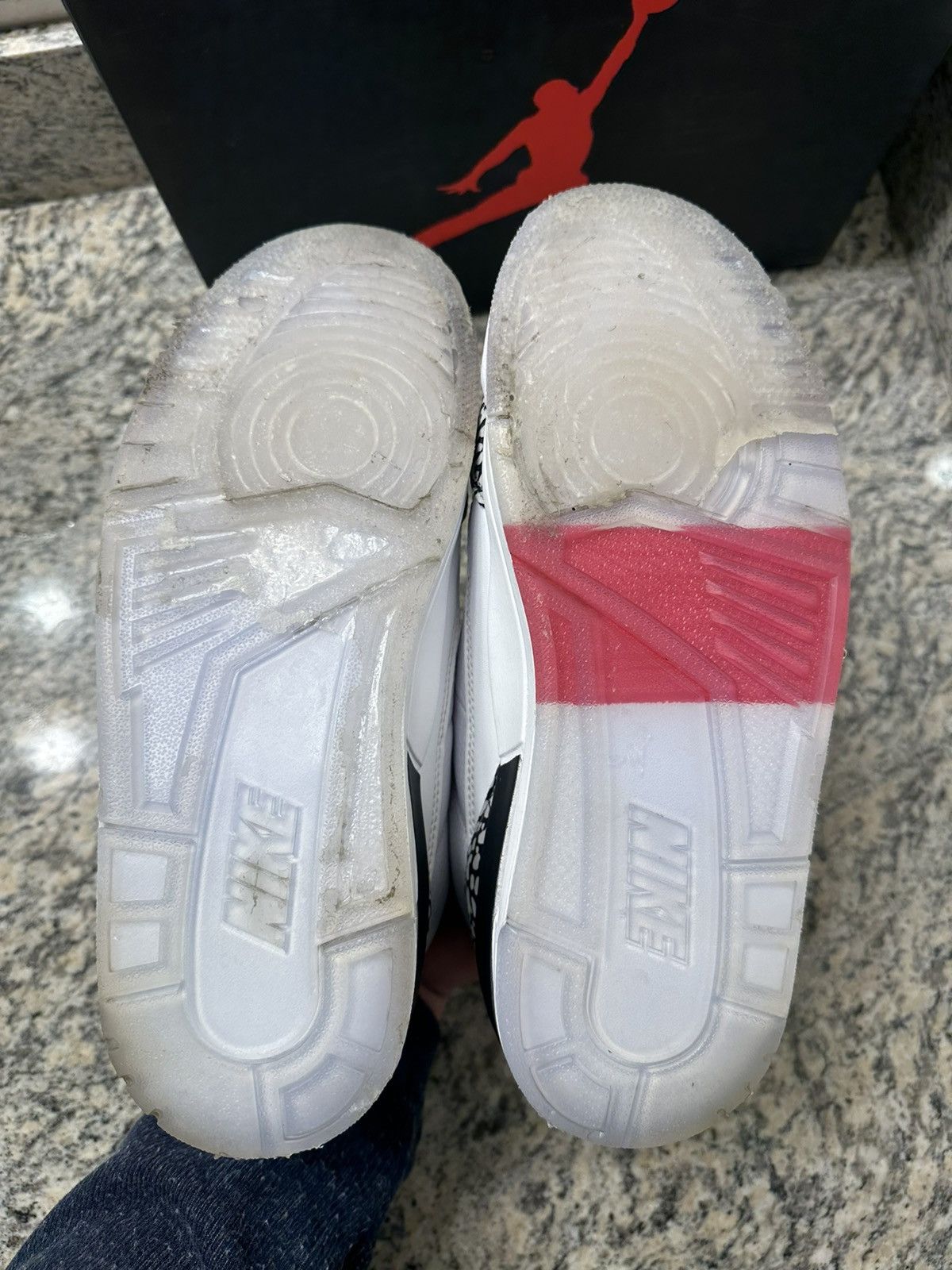 Nike Air jordan white cement 3 NRG free throw line Size US 9.5 / EU 42-43 - 6 Thumbnail