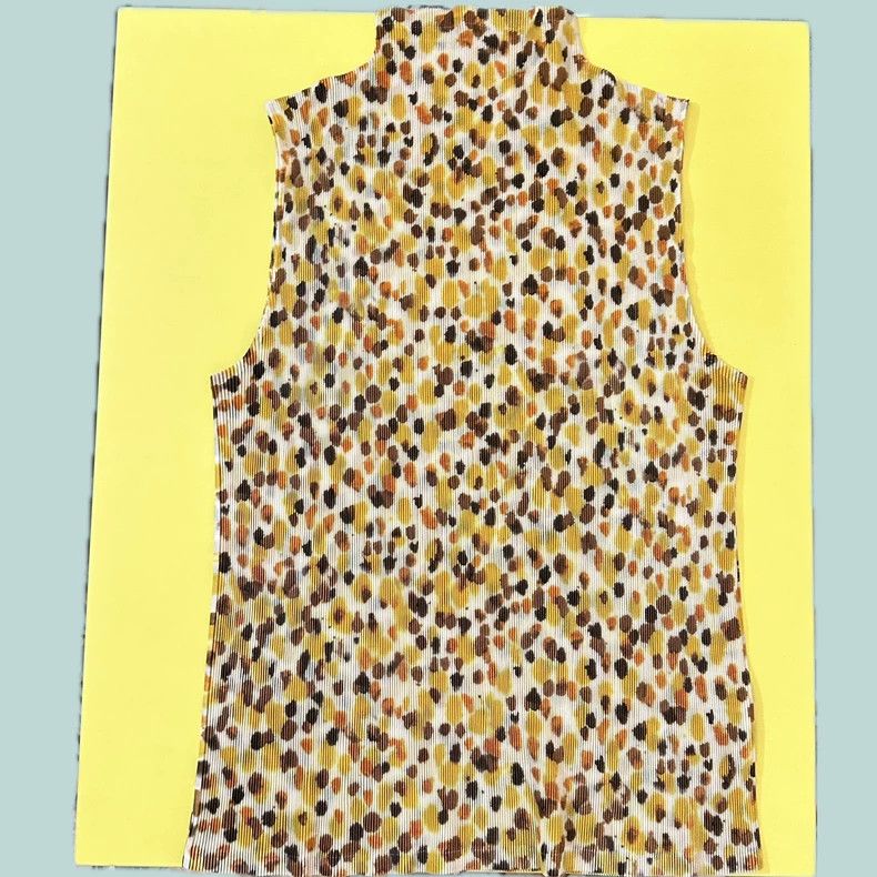 Issey Miyake Issey Miyake Yellow pleated vest Size M / US 6-8 / IT 42-44 - 1 Thumbnail