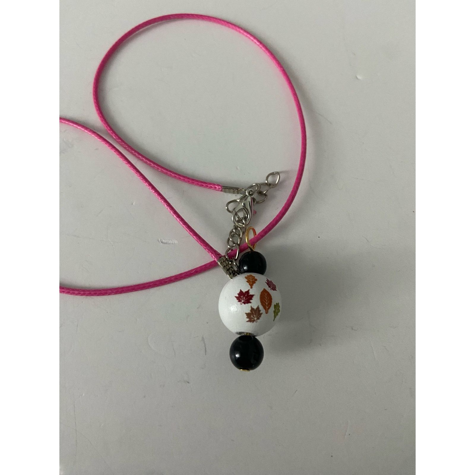 Handmade leaf pendant necklace Size ONE SIZE - 2 Thumbnail