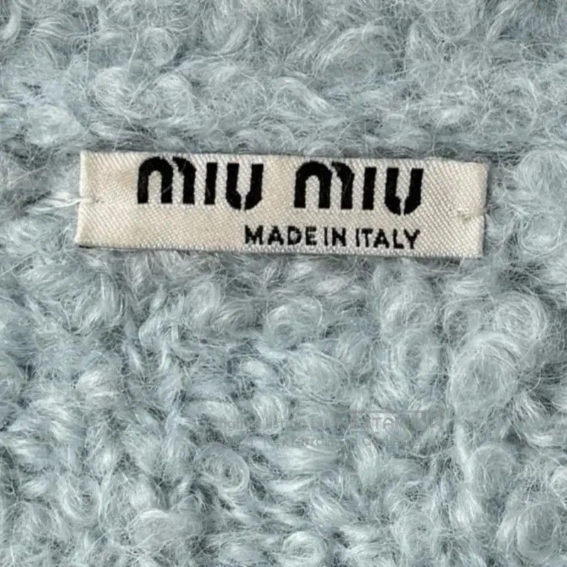 Miu Miu Miu Miu Blue Cotton Blend Sweater for Women . Size L / US 10 / IT 46 - 4 Thumbnail