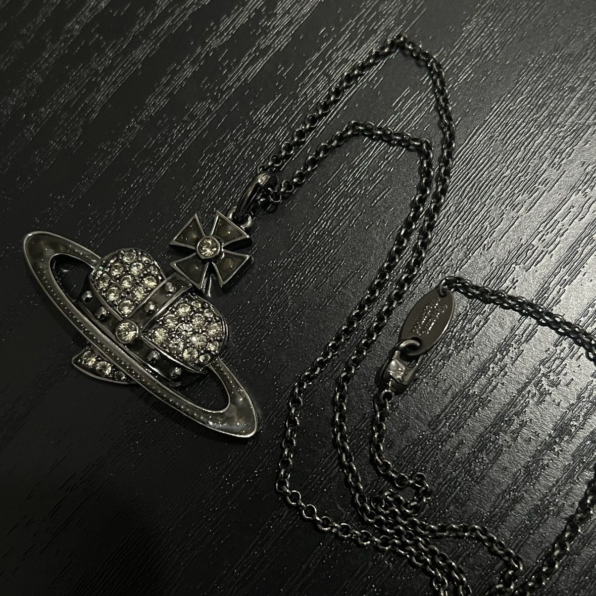 Vivienne Westwood Vivienne Westwood Black Heart Orb Crystal Chain Size ONE SIZE - 7 Thumbnail