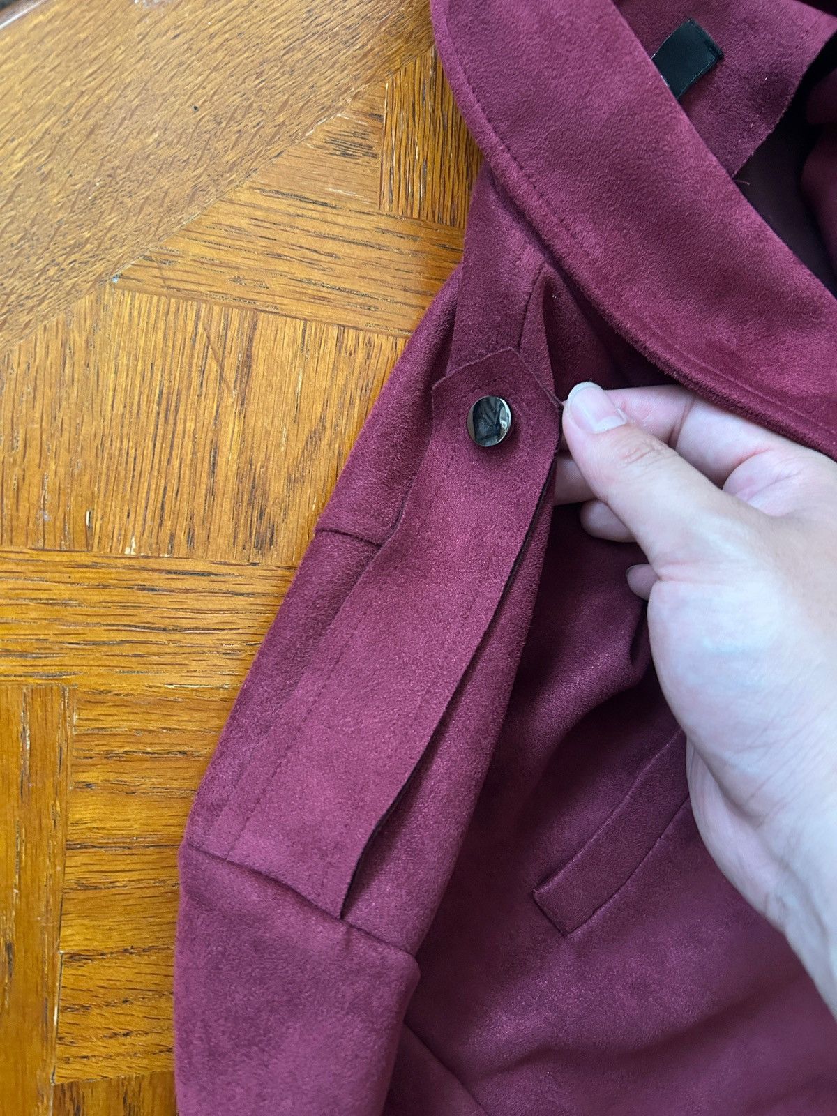 Forever 21 Forever21 faux suede oversized maroon trench Size M / US 6-8 / IT 42-44 - 3 Thumbnail