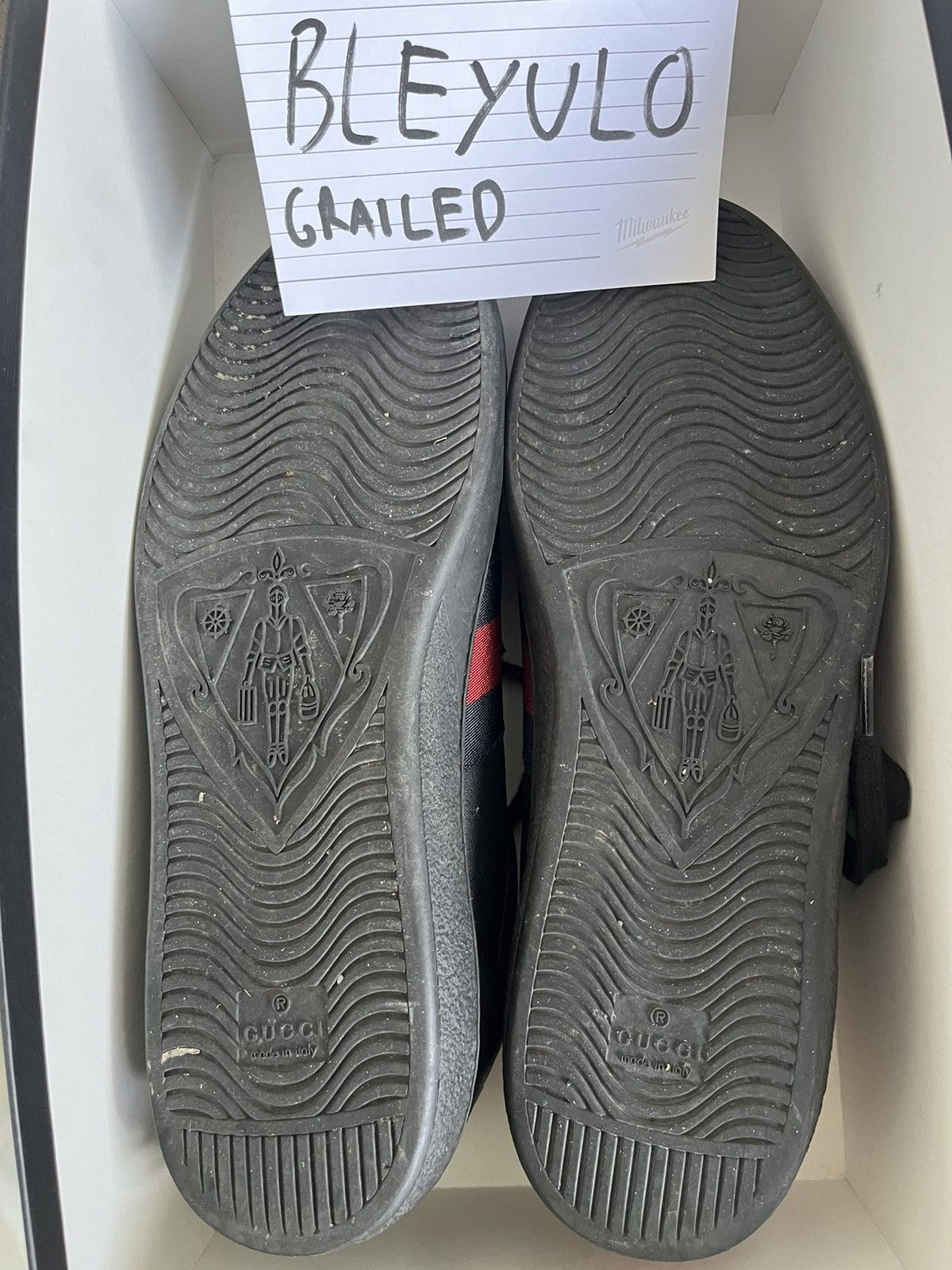Gucci GUCCI MEN'S ACE TRAINER WITH EMBROIDERY Size US 10 / EU 43 - 9 Thumbnail
