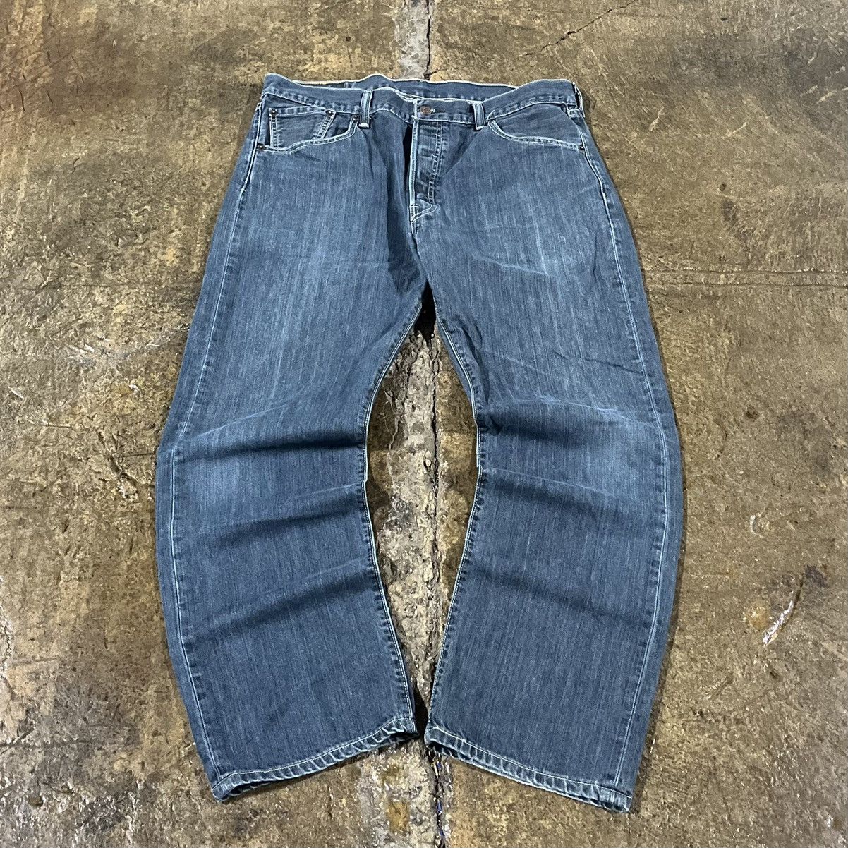 Levi's × Vintage Crazy Vintage Y2K Levi's 501 Button Fly Essential Jeans Size US 36 / EU 52 - 2 Thumbnail