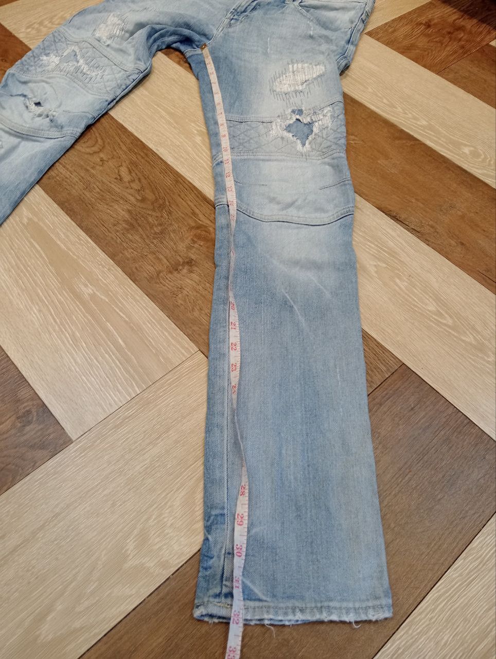 Vanquish VANQUISH JAPAN DISTRESSED BIKER JEANS - SIZE 30 Size US 30 / EU 46 - 13 Thumbnail