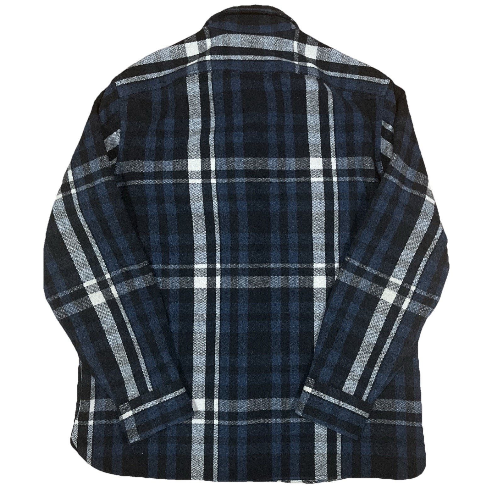 Wallace & Barnes Wallace & Barnes Wool Flannel Shacket Navy HeavyweightPlaid Size US L / EU 52-54 / 3 - 2 Thumbnail