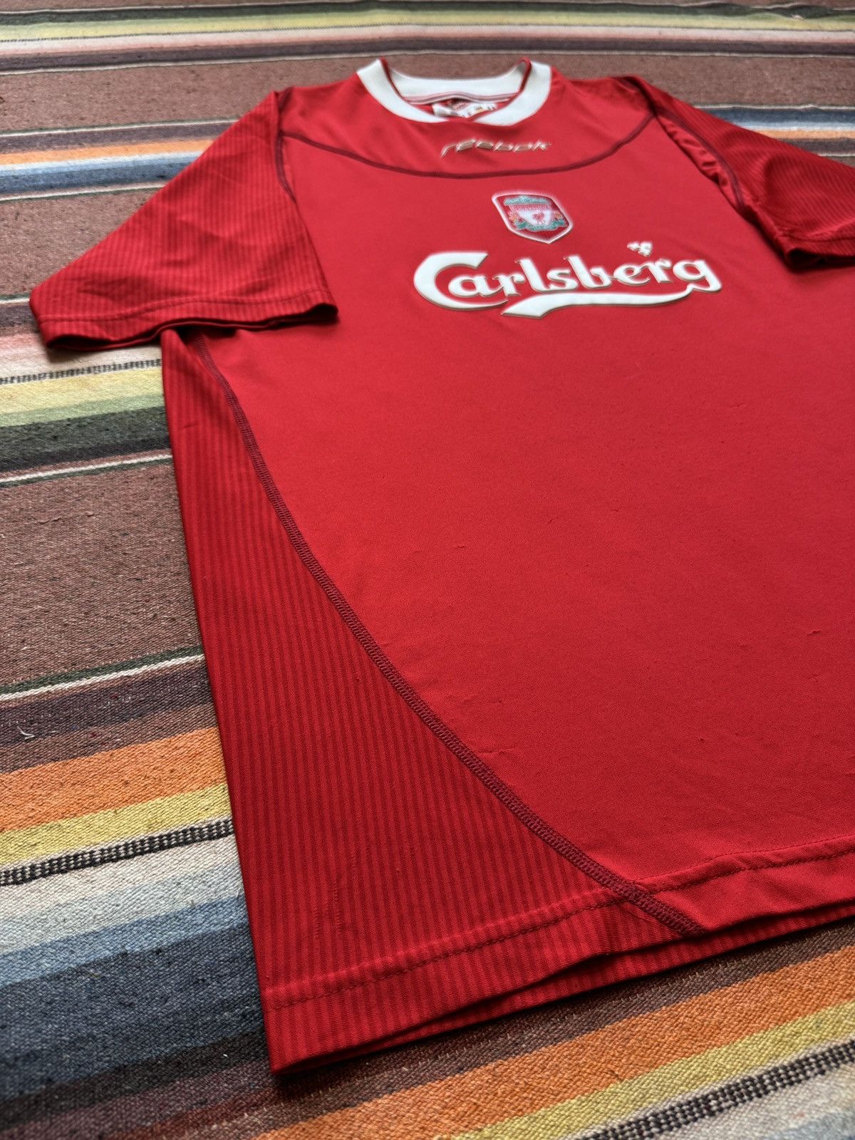 Reebok × Vintage Vintage Reebok 2002-2004 Liverpool Home Kit Size US L / EU 52-54 / 3 - 4 Thumbnail