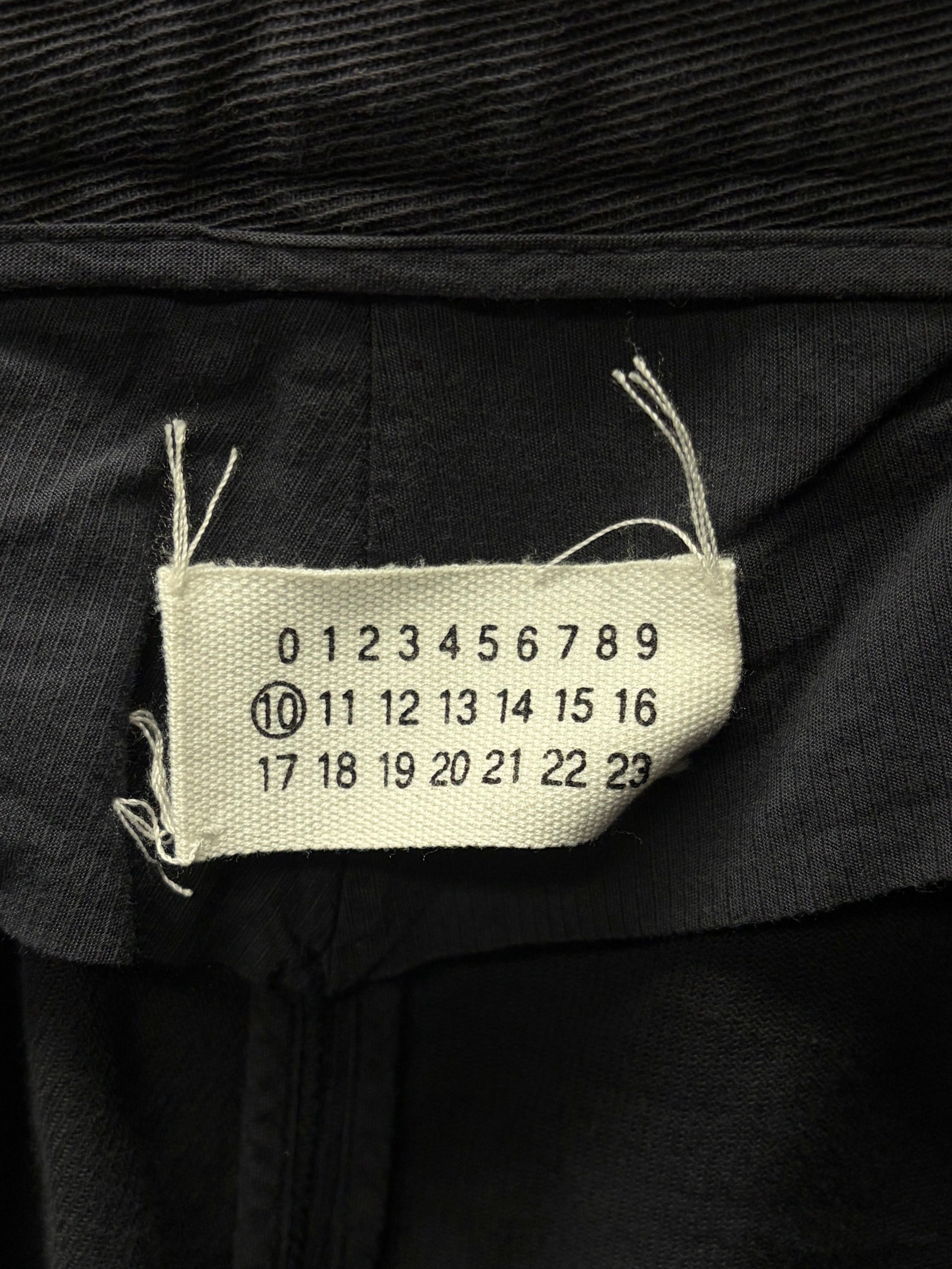 Maison Margiela Maison Martin Margiela Black ‘Diagonal Corduroy’ Straight Cut Trousers Size US 31 - 3 Thumbnail