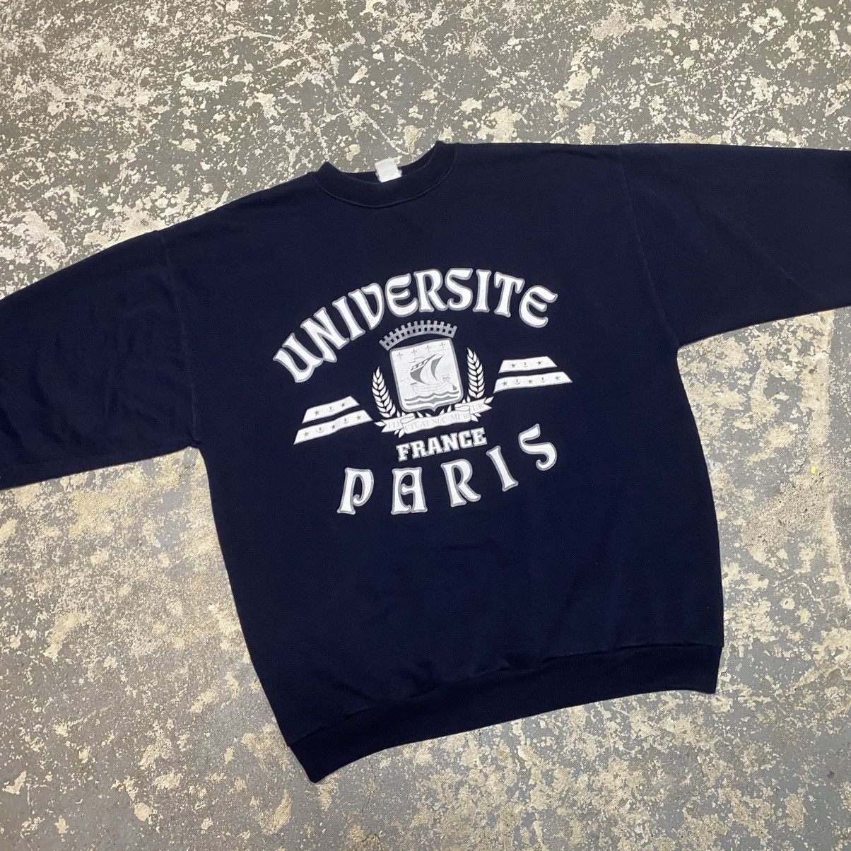 Other Vintage Universite France Paris School College Hoodie Sweat Size US L / EU 52-54 / 3 - 3 Thumbnail
