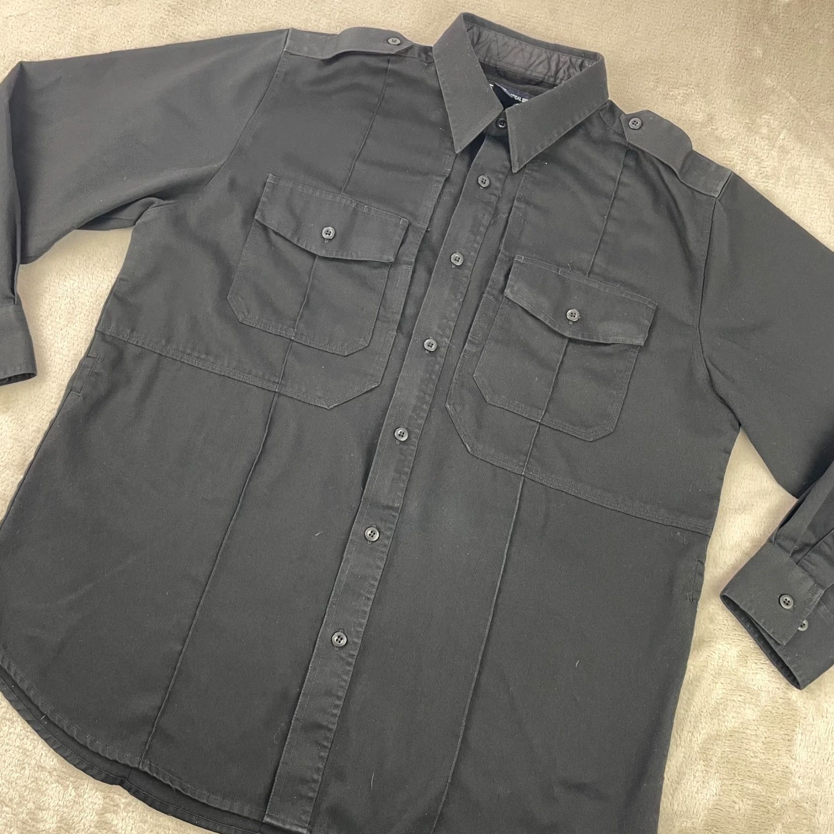 Vintage 5.11 Tactical Shirt Men Large Black Vented Long Sleeve Police Fire EMS Military Size US L / EU 52-54 / 3 - 5 Thumbnail