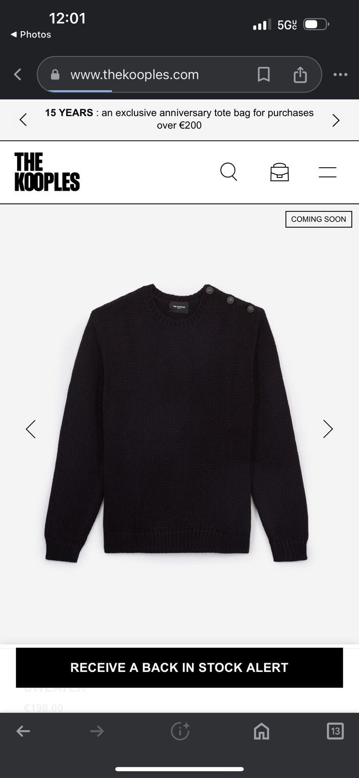 The Kooples Kooples Regal sweater $280 retail Size US L / EU 52-54 / 3 - 3 Thumbnail