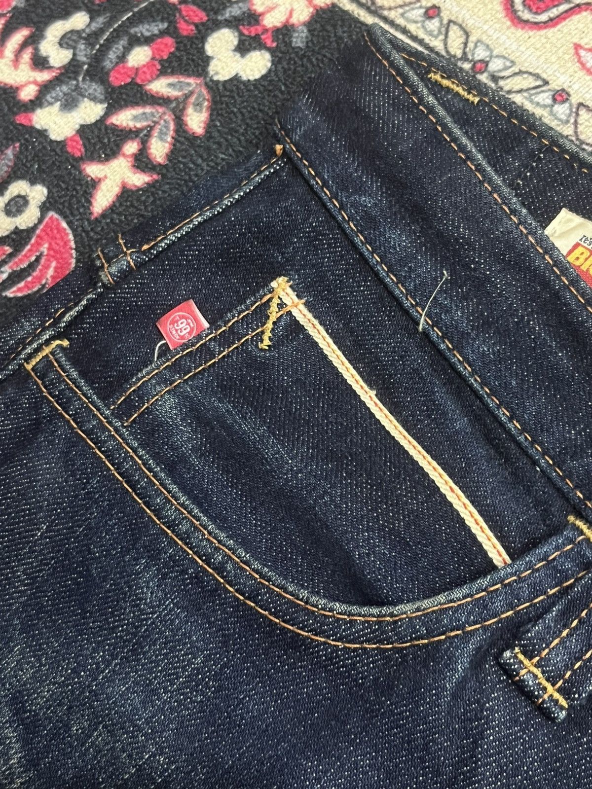 Sugar Cane ⚡️Selvedge⚡️Big John X Takeo Kikuchi Navy Blue Washed Raw Jean Size US 34 / EU 50 - 8 Thumbnail