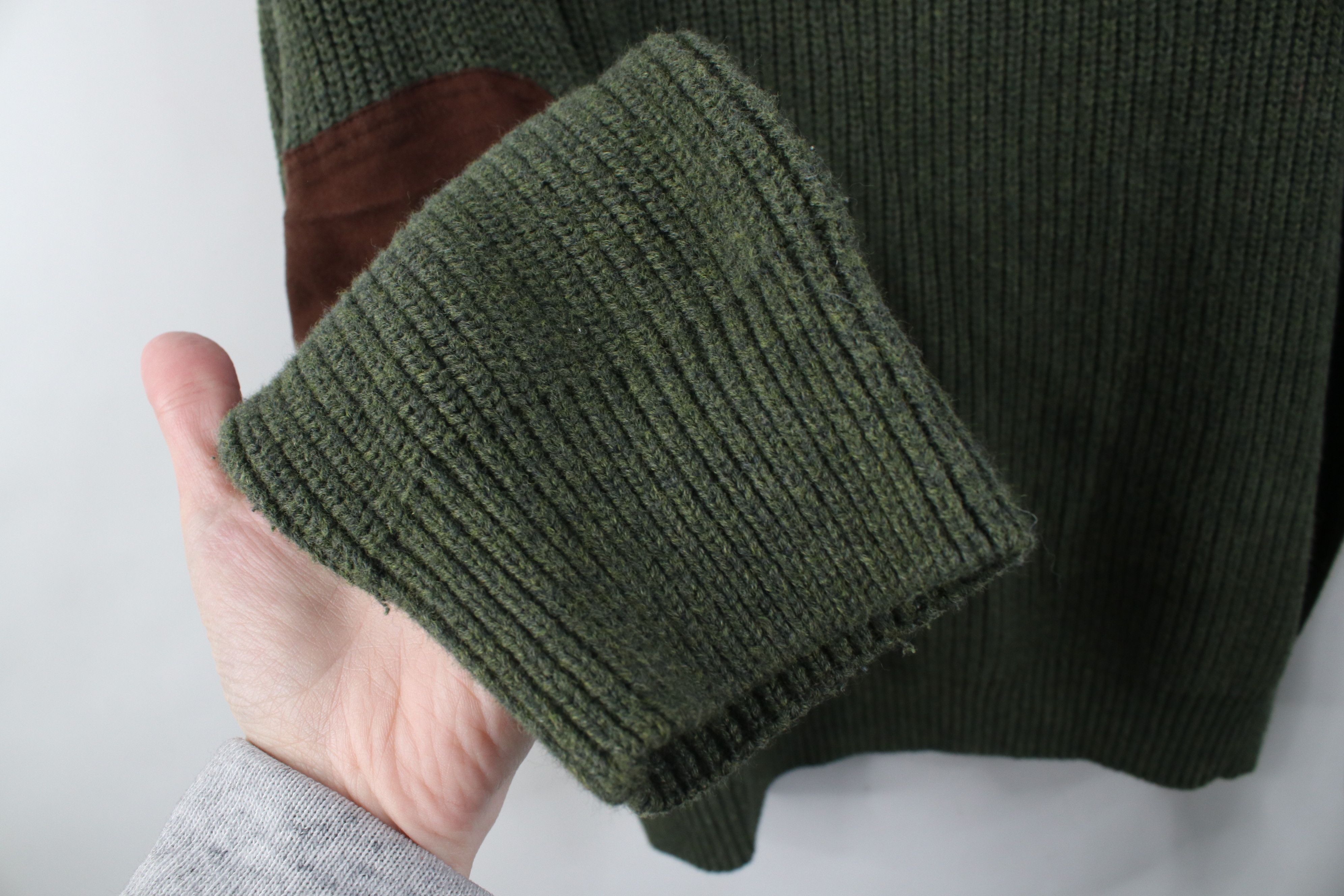 Cabelas Vintage Cabelas Knit Elbow Patch Shooting Henley Sweater Size US XL / EU 56 / 4 - 9 Thumbnail