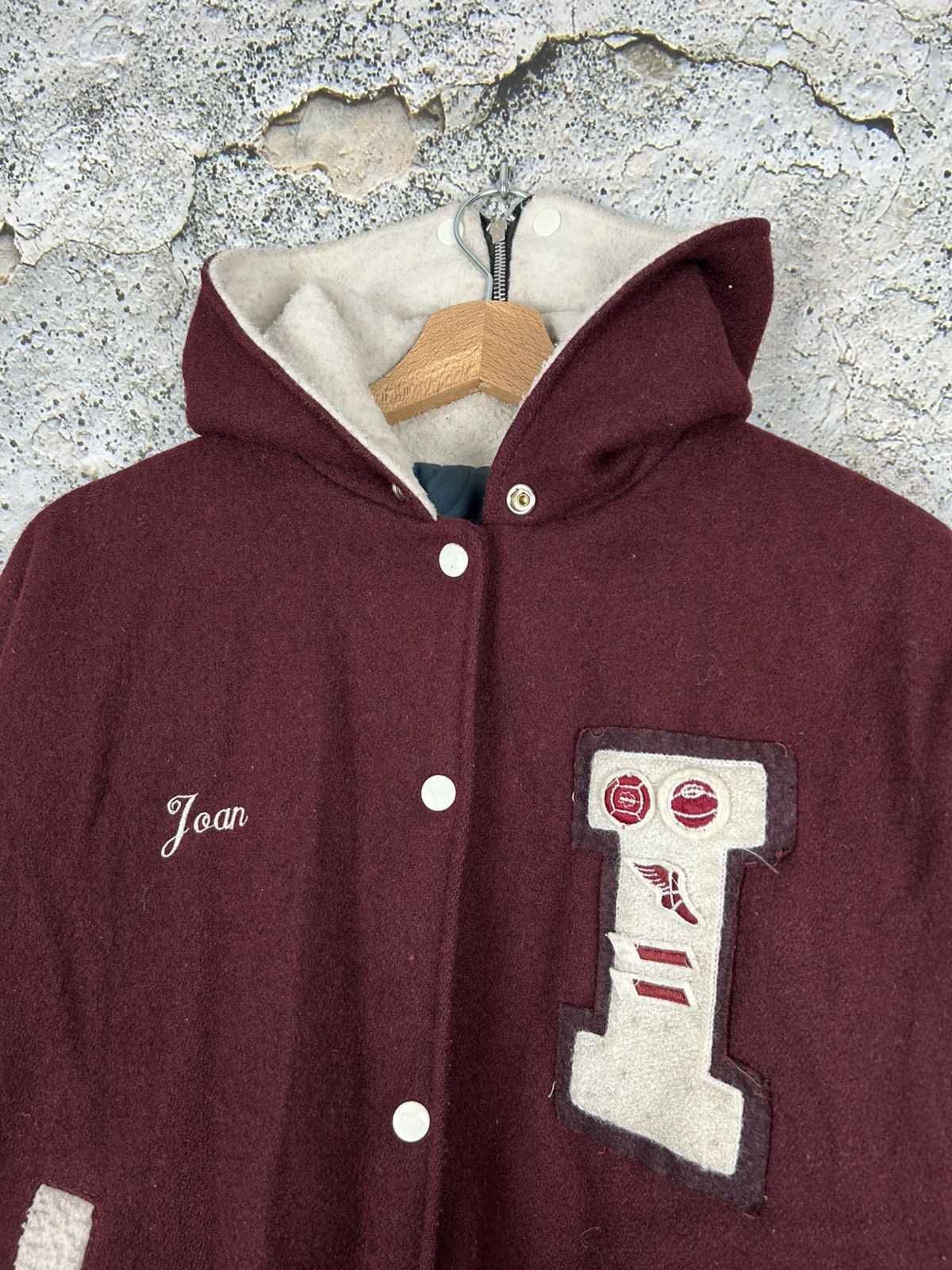 Vintage Vintage Fordham University Wool Varsity Jacket MLB 90s Rare Size US L / EU 52-54 / 3 - 3 Thumbnail