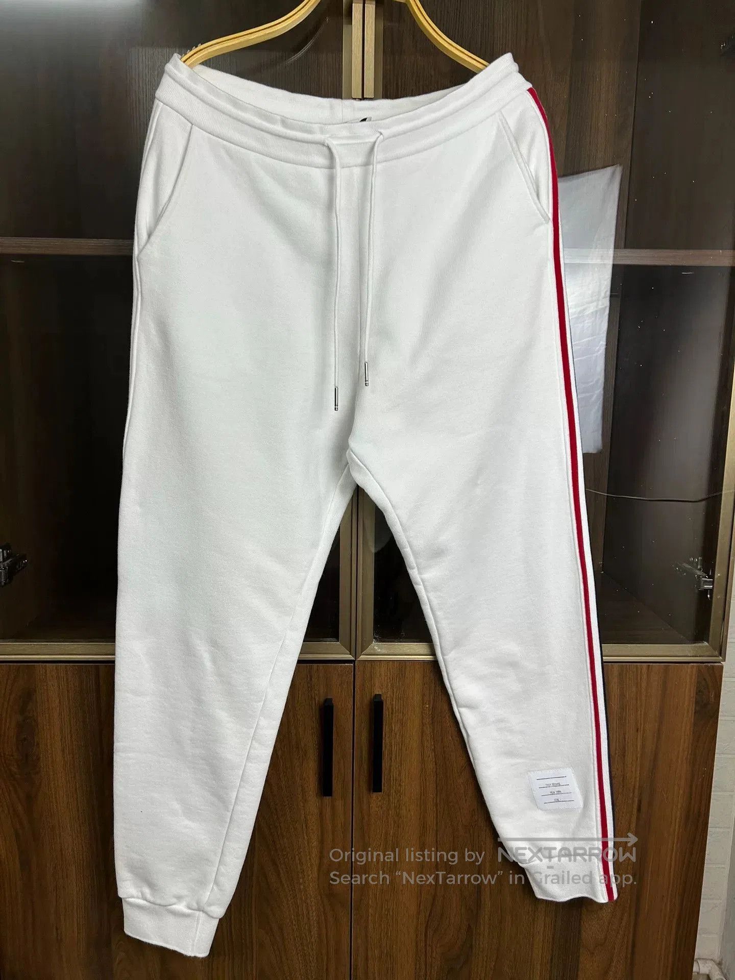 Thom Browne Thom Browne White Striped Men's Pants. Size US M / EU 48-50 / 2 - 6 Thumbnail