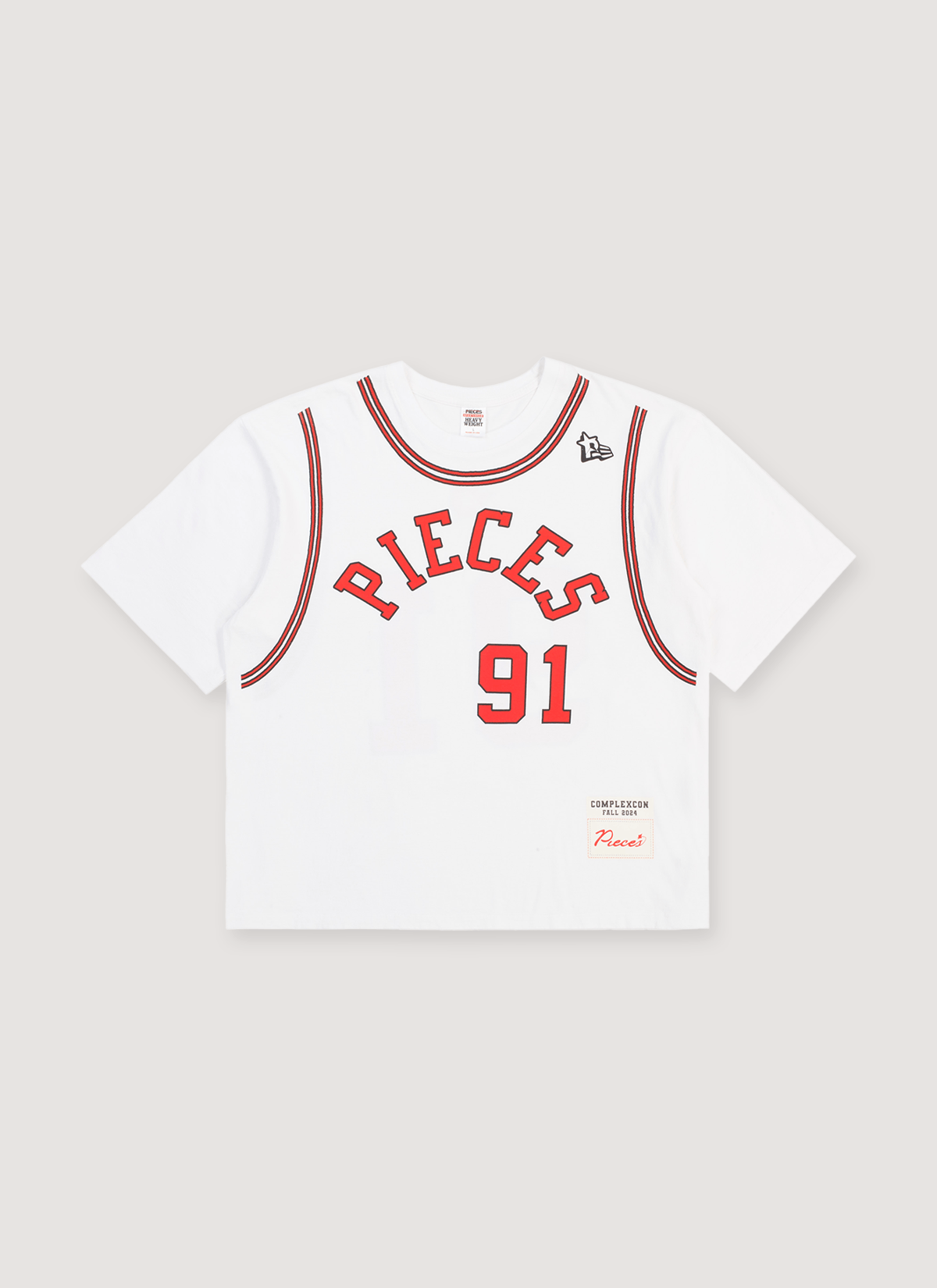 Other Pieces 91 Jersey Tee White Size US XL / EU 56 / 4 - 1 Thumbnail