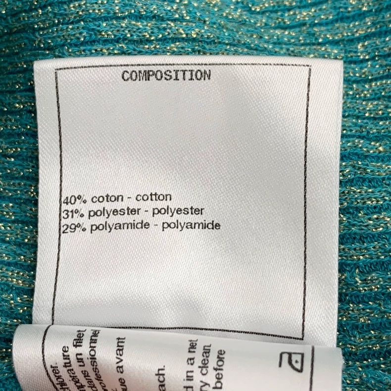 Chanel Chanel Egypt Series Blue Glitter Logo Cotton Round Neck Sh Size XS / US 0-2 / IT 36-38 - 8 Thumbnail