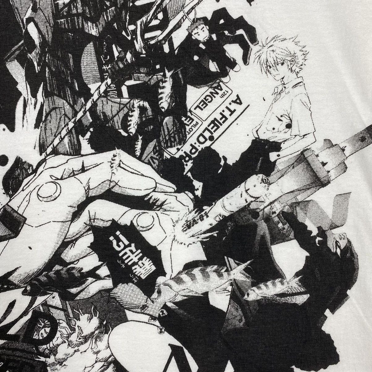 Cartoon Network × Japanese Brand × Vintage VINTAGE NEON GENESIS EVANGELION ANIME MOVIE TEE Size US M / EU 48-50 / 2 - 6 Thumbnail