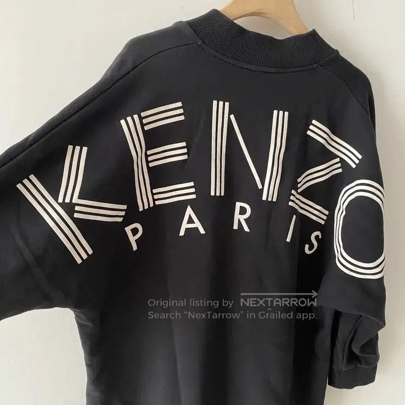 Kenzo KENZO Black Oversized Logo Dress for Women . Size S / US 4 / IT 40 - 4 Thumbnail