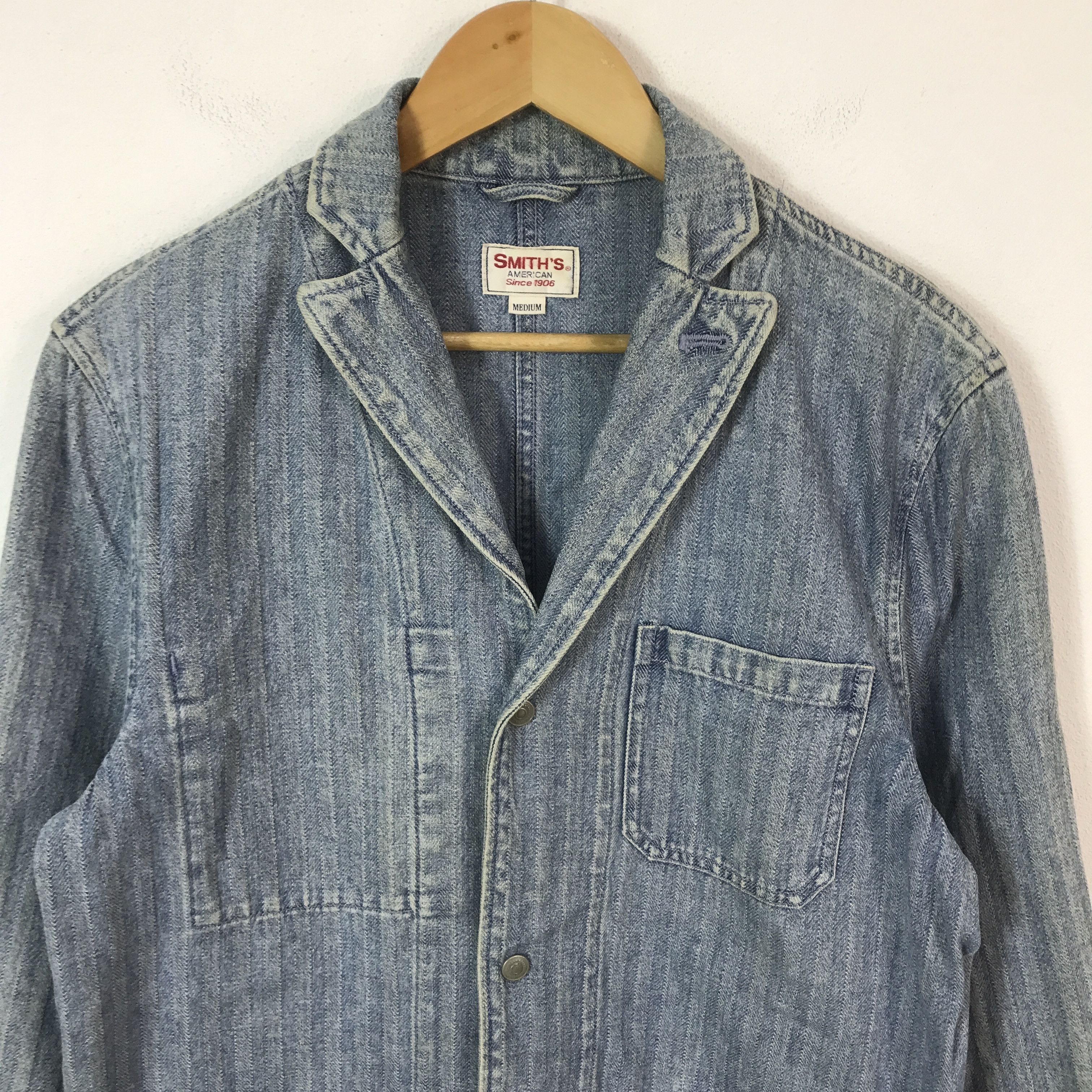 The Smiths Vintage Smiths American Denim Blazer Coat jacket Size US M / EU 48-50 / 2 - 3 Thumbnail