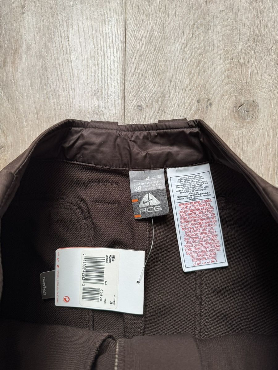 Nike ACG × Vintage Vintage 00s Nike ACG Cargo Utility Pants Brown NEW!! 👖 Size US 28 / EU 44 - 7 Thumbnail
