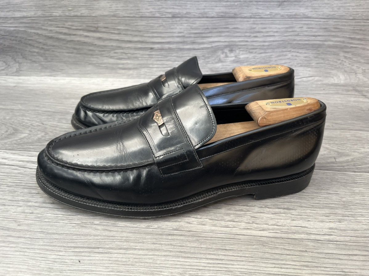 Louis Vuitton Louis Vuitton black leather penny loafers uk 7 Size US 8 / EU 41 - 4 Thumbnail
