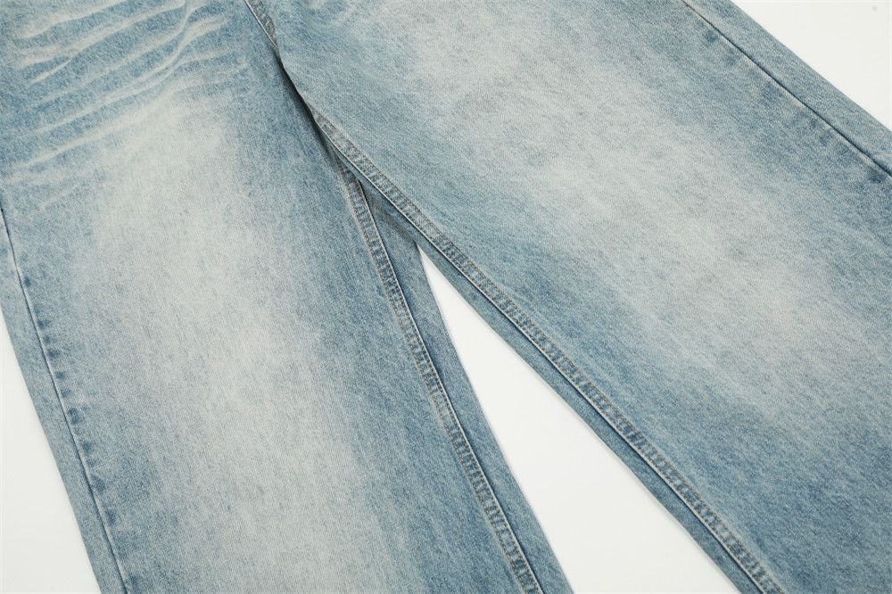Japanese Brand × Jean Men's high street punk retro distressed gradient loose jeans Size US 32 / EU 48 - 7 Thumbnail