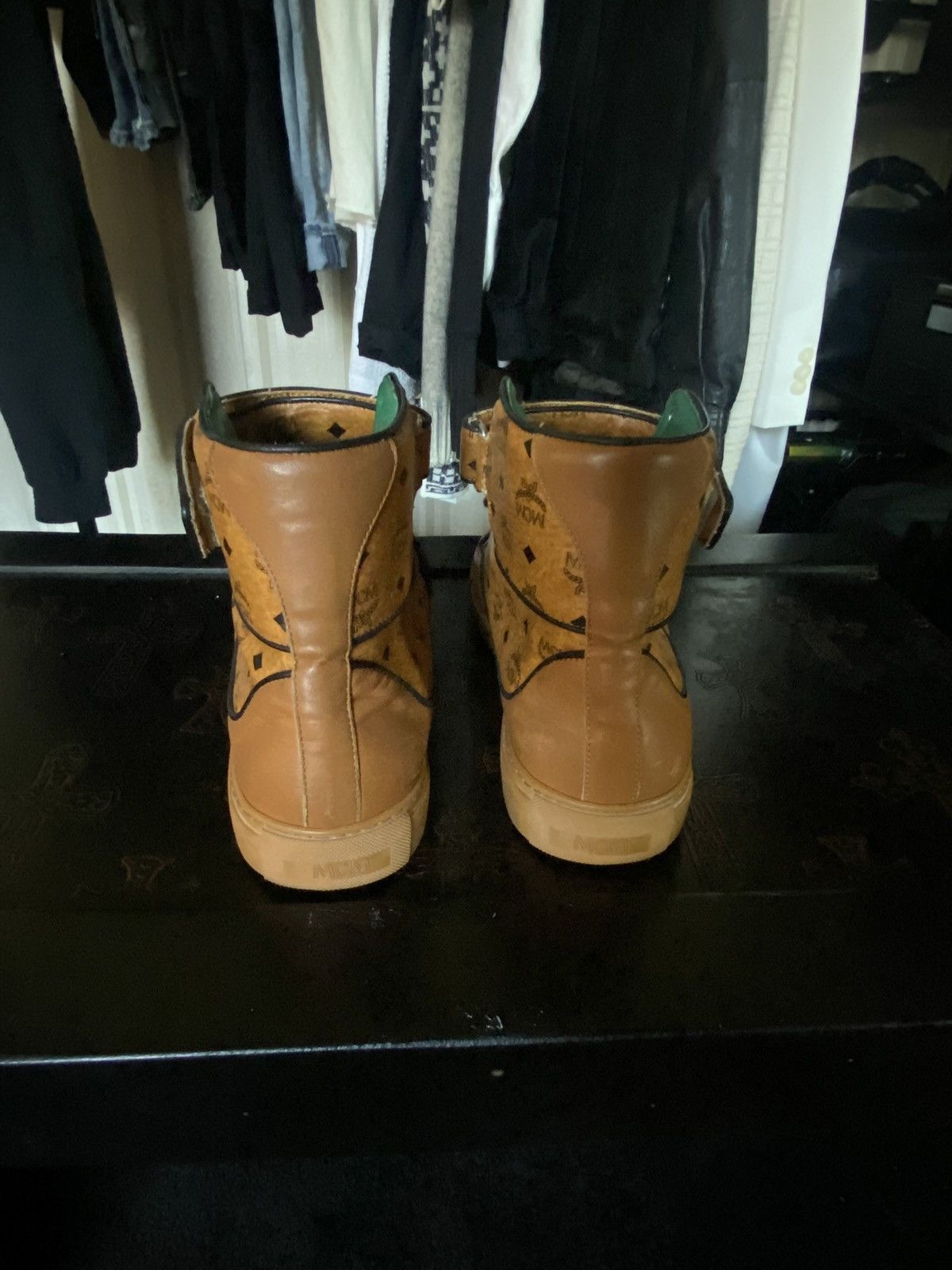 MCM MCM leather high top shoes Size US 11.5 / EU 44-45 - 4 Thumbnail