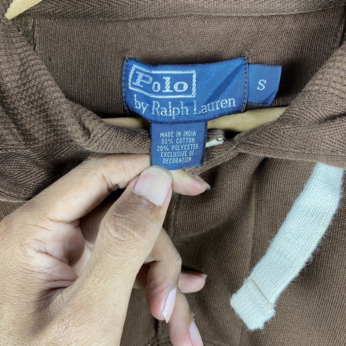 Polo Ralph Lauren VINTAGE POLO RALPH LAUREN SMALL PONY BROWN OVERSIZED HOODIE Size US M / EU 48-50 / 2 - 8 Thumbnail