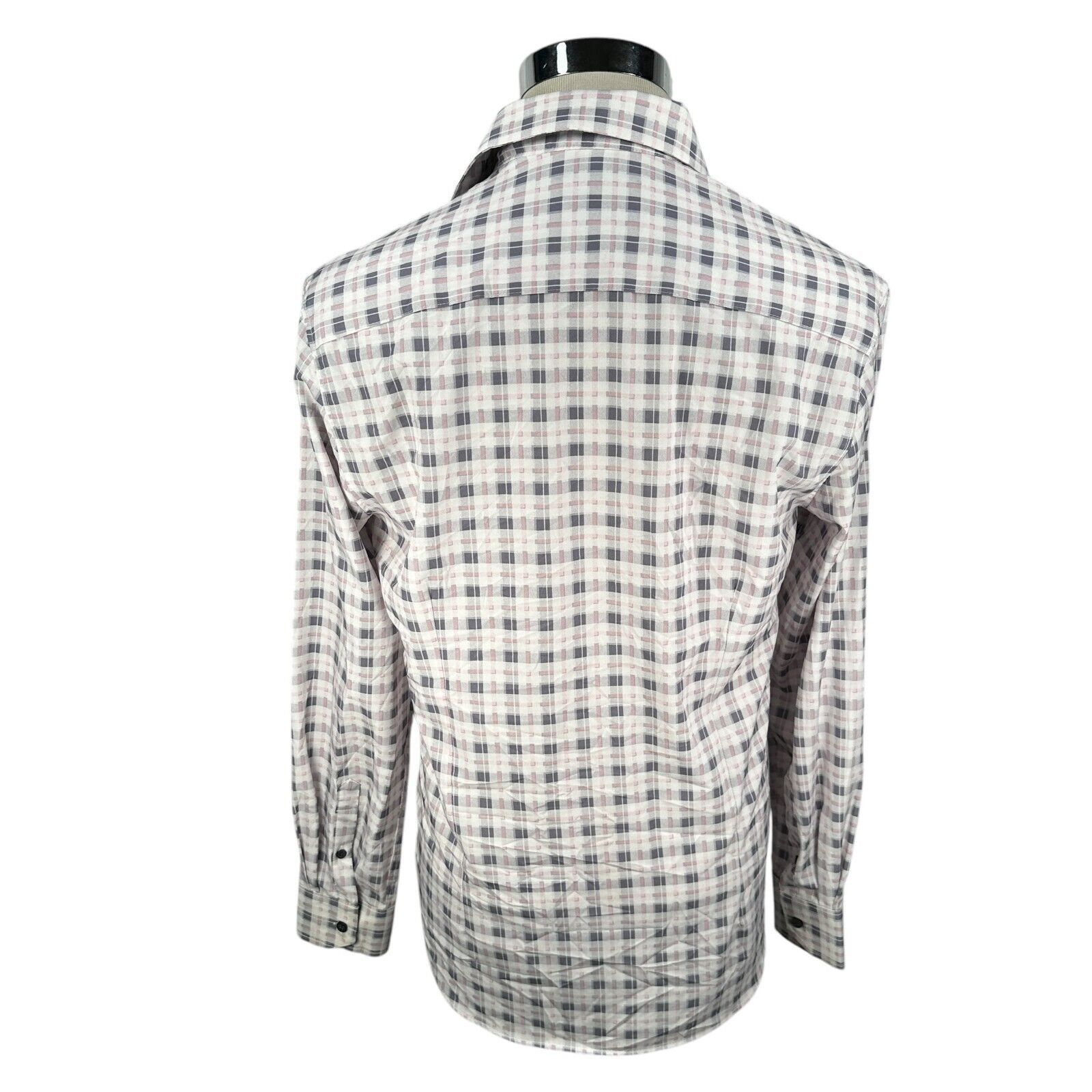Other WRK 4-Way Stretch Dress Shirt Men’s 15.5 White Gray Pink Size US M / EU 48-50 / 2 - 5 Thumbnail