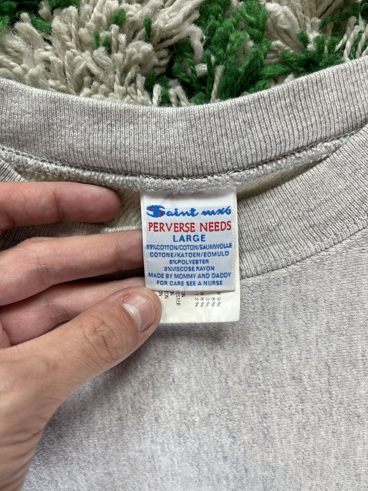 Saint Michael Saint Michael x Champion Parody Crewneck Size US L / EU 52-54 / 3 - 3 Thumbnail